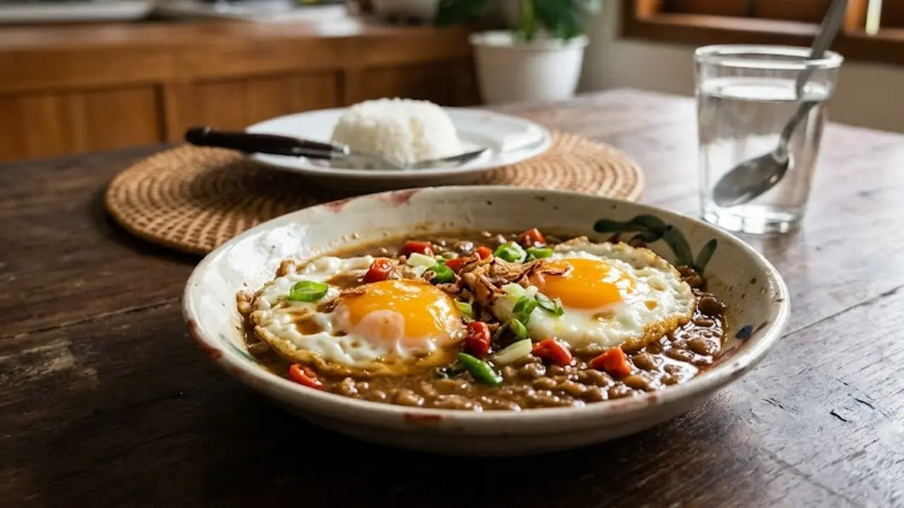 Resep Telur Ceplok Masak Tauco