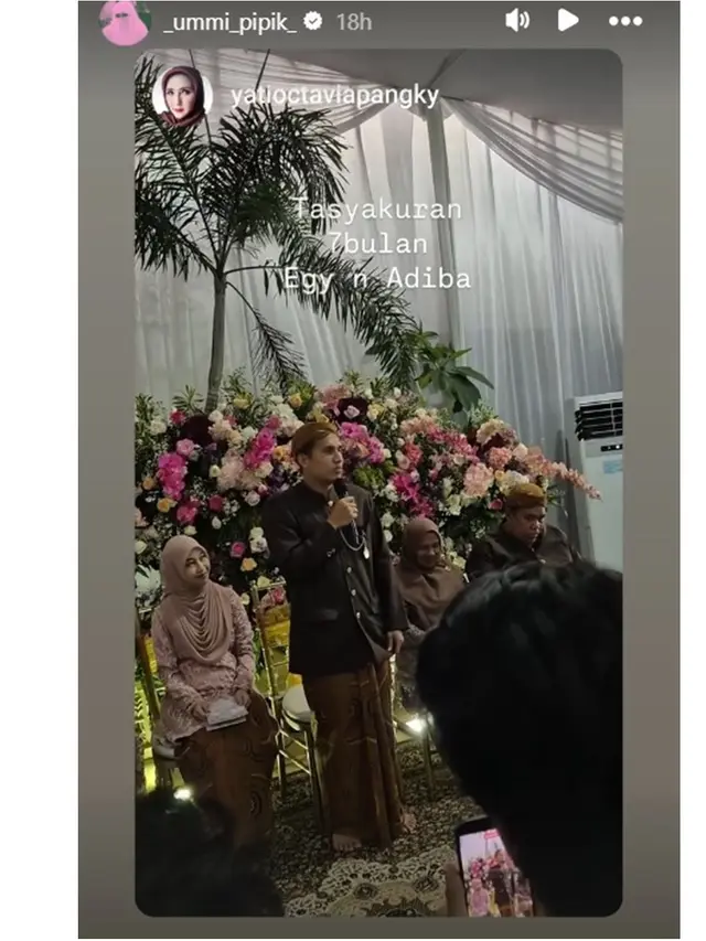 7 Potret Pengajian dan Siraman Tujuh Bulan Kehamilan Adiba Khanza, Dekorasi Menawan