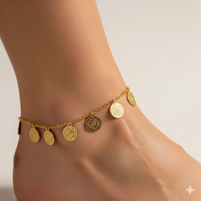 Model Gelang Kaki Emas yang Tidak Norak. (via Gemini)