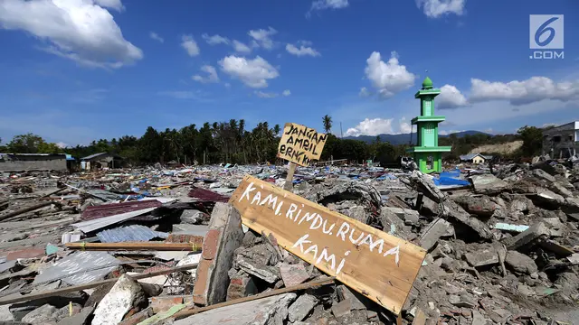 Jeritan Korban Gempa Bumi dan Tsunami Palu lewat Coretan Tangan