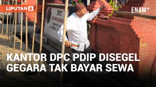 VIDEO: Eks Ketua Segel Kantor DPC PDIP di Cirebon Gegara Perkara Sewa