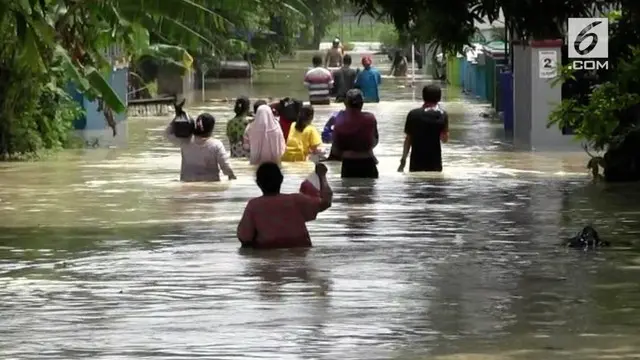 VIDEO: Banjir Tegal Makin Meluas, Ketinggian Air Meningkat