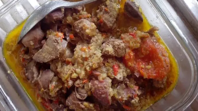 Ati ampela bumbu rujak./Copyright cookpad.com/Yuli Dwi Primawati