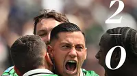 Jay Idzes dkk meraih kemenangan 2-0 atas AC Milan. (Bola.com/Dok. Sassuolo)