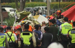 Tiga orang menjadi korban dalam kecelakaan pesawat latih dengan nomor registrasi PK-IFP. (merdeka.com/Arie Basuki)