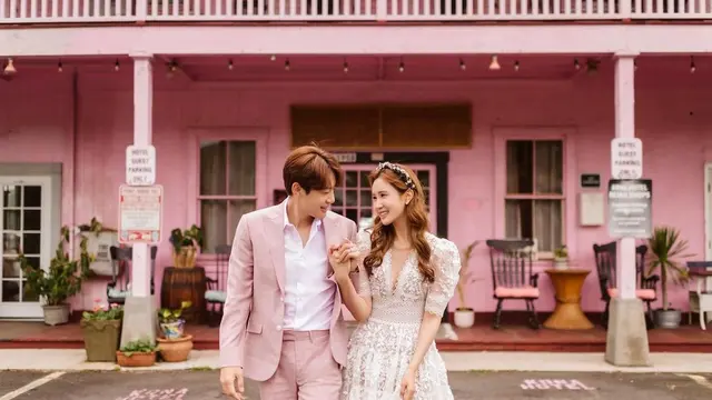 Lee Da Hee dan Se7en menikah. (Instagram/ leedahey4eva)