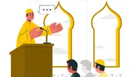 Ilustrasi ceramah, khotbah. (Photo created by storyset on www.freepik.com)