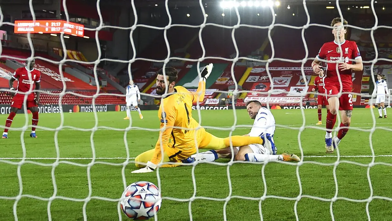 FOTO: Kejutan di Liga Champions, Atalanta Permalukan Liverpool di Anfield