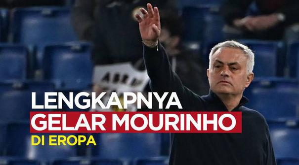 Berita motion grafis gelar-gelar Jose Mourinho selama berkarier menjadi manajer