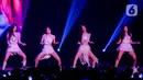 Synk: Hyper Line adalah konser aespa pertama di Indonesia. (Liputan6.com/Faizal Fanani)