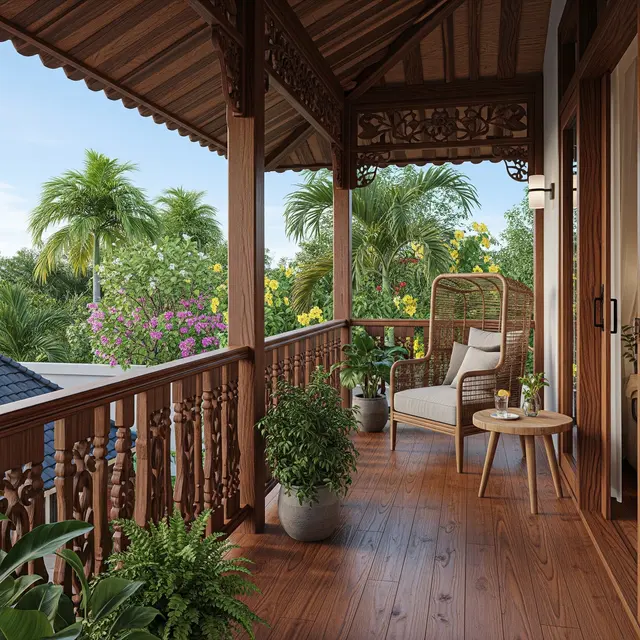 Ide Balkon Rumah Atas (Image by Gemini AI)