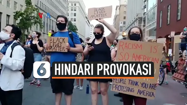 VIDEO: Demonstran Saling Ingatkan untuk Hindari Provokasi
