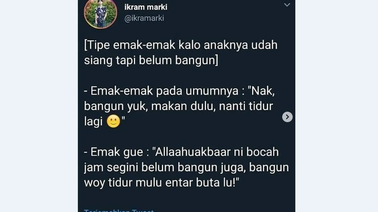 Tipe-Tipe Emak Bangunin Anaknya, Kamu yang Mana?