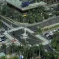 Salah satunya di simpang Tugu Jam MH Thamrin. Simpang Tugu Jam MH Thamrin kini dilengkapi dengan jalur pedestrian yang lebih lebar serta zebra cross dan Yellow Box Junction. (merdeka.com/ Iqbal S. Nugroho)