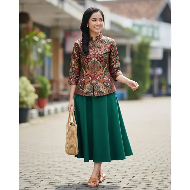 Outfit Ibu-Ibu Komplek Stylish Tren 2025. Foto: Gemini