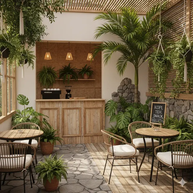 Warung kopi di teras rumah (Foto: ChatGPT)
