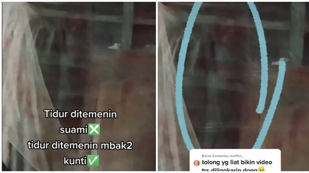Viral Wanita Tidur Ditemani Sosok Penampakan Makhluk Halus Ini Bikin Merinding