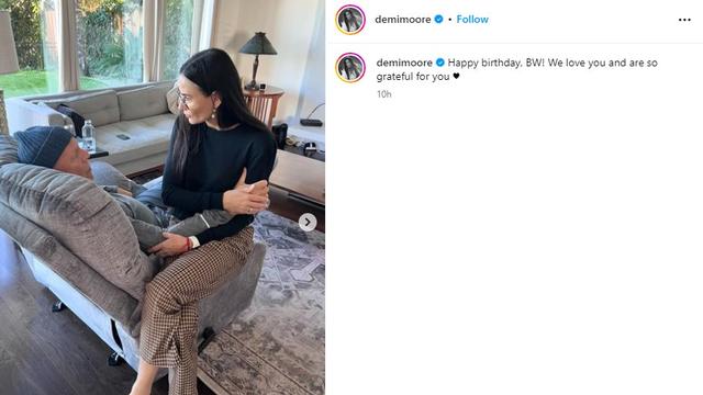 Bruce Willis dan Demi Moore. (Instagram/ demimoore)