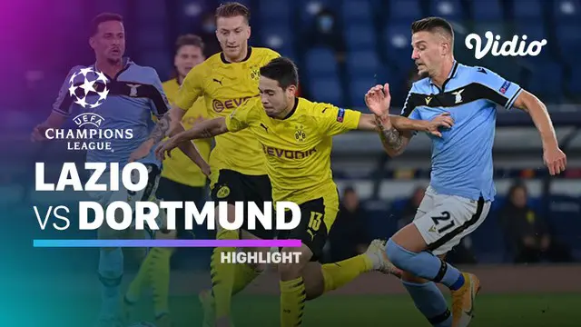 VIDEO: Highlights Liga Champions, Ciro Immobile Bawa Lazio Bungkam Borussia Dortmund