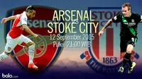 Arsenal vs Stoke City (Bola.com/Samsul Hadi)