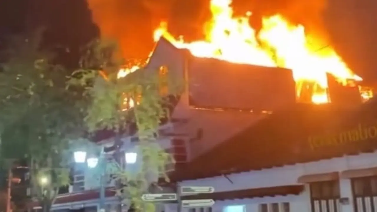 Hamzah Batik Malioboro terbakar. (Istimewa)