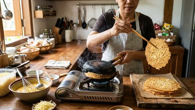 Resep Kue Gapit Keju dengan Tekstur Tipis dan Garing (AI Generated)