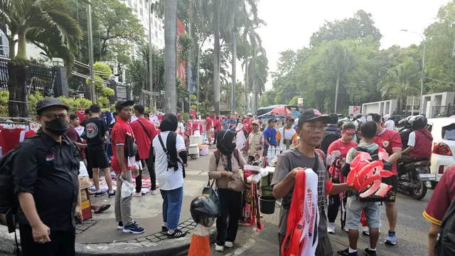 Suasana jelang pertandingan timnas Indonesia vs Australia