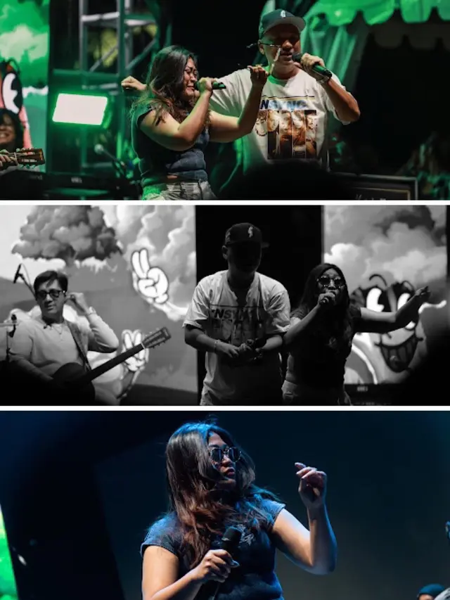 Jadi Vokalis, Ini 7 Momen Potret Gading Marten Manggung dengan Andre Taulany & Friends