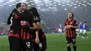 AC Milan berbalik unggul pada babak kedua setelah Adrien Rabiot mencetak gol pada menit ke-55. (AFP/Stefano Rellandini)