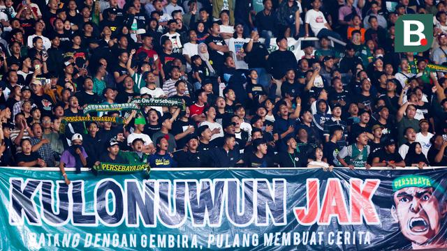 Foto: Momen Cak Tessy Pimpin Bonek Guncang SUGBK, Pemandangan Indah Suporter Liga Indonesia
