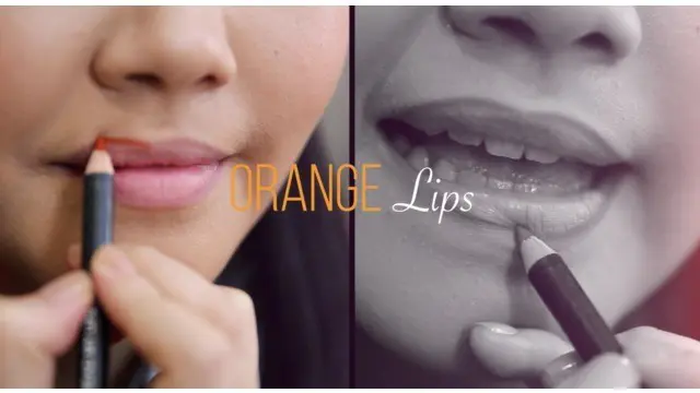 Buat cerah akhir pekan Anda dengan pulasan segar lipstik oranye.
