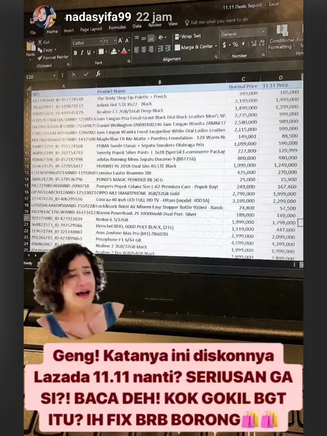 Promo 11.11 Lazada Bocor, 4 Selebgram Cantik Ini Ikut Penasaran
