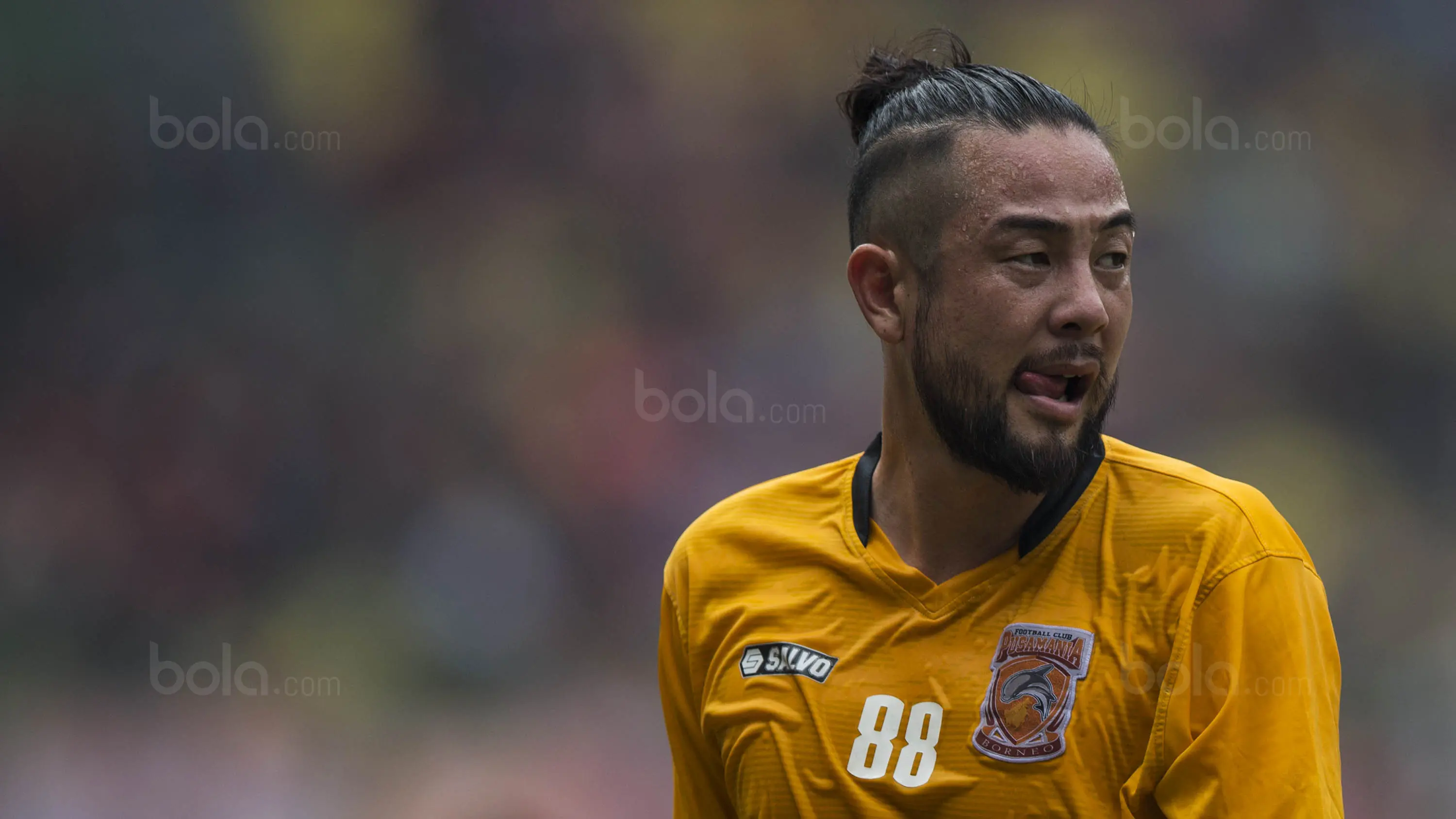 Kunihiro Yamashita memperkuat Borneo FC pada Liga 1 2017. (Bola.com/Vitalis Yogi Trisna)