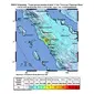 BMKG Shakemap terkait Gempa di Sumatera Barat. (Liputan6.com/Istimewa)