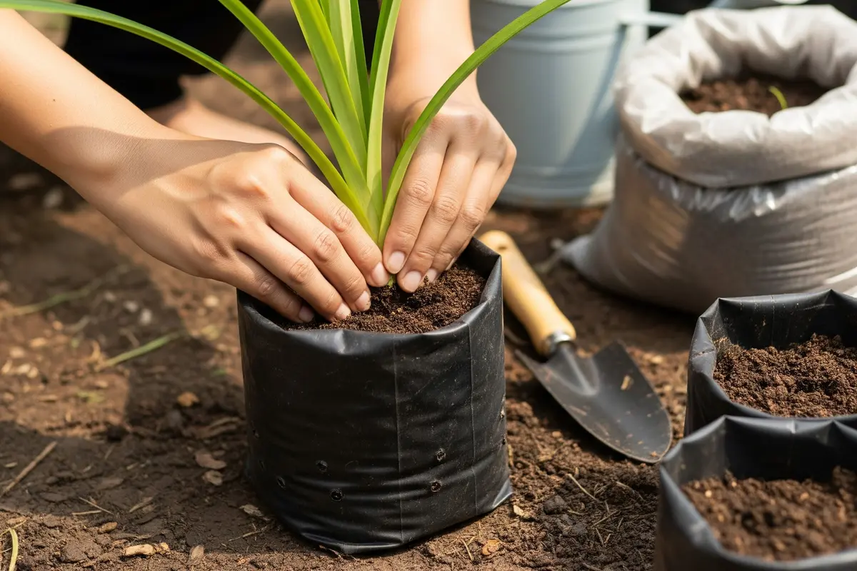 Menanam Daun Pandan di Polybag