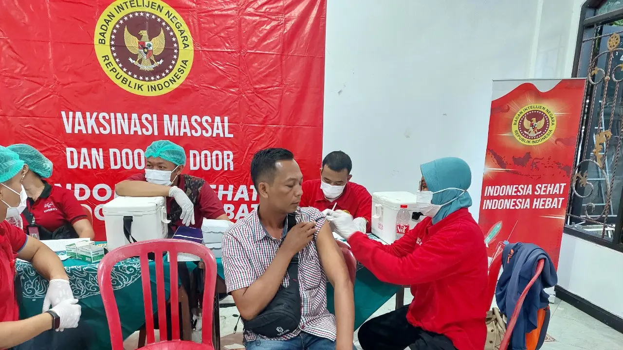 egiatan vaksinasi di Bali semakin digencarkan oleh Badan Intelijen Negara (BIN).