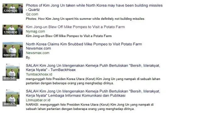 Gambar Tangkapan Layar Penelusuran Foto Menggunakan Situs Yandex.