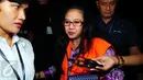 Anggota Komisi V DPR RI, Damayanti Wisnu Putranti usai menjalani pemeriksaan KPK sebagai tersangka di Jakarta, Senin (29/2/2016). Damayanti diperiksa terkait kasus suap proyek di Kementerian Pekerjaan Umum dan Perumahan Rakyat.(Liputan6.com/ Helmi Afandi)
