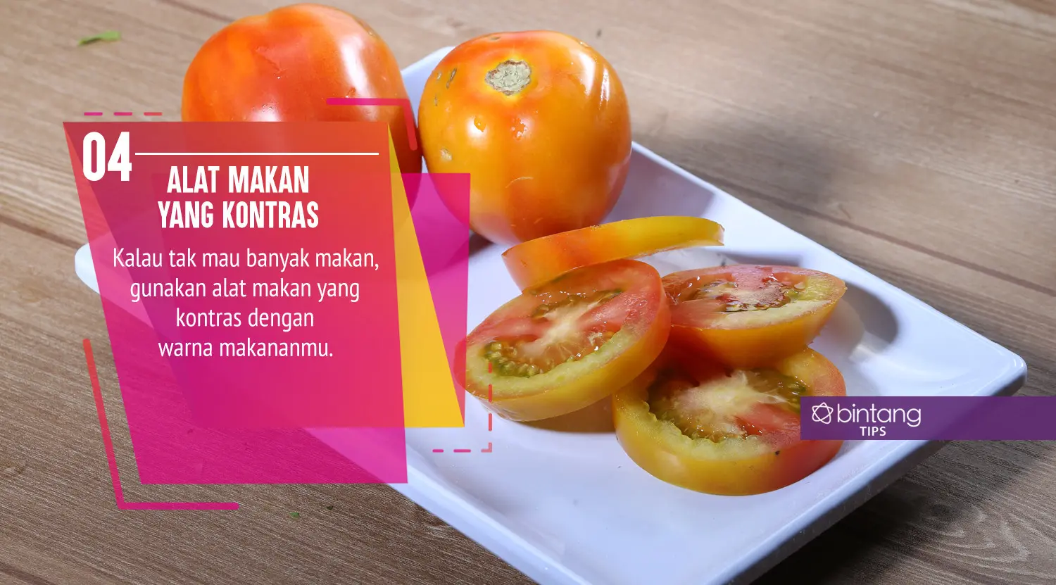Ini cara kurangi porsi makan. (Foto: Adrian Putra, Digital Imaging: Nurman Abdul Hakim/Bintang.com)