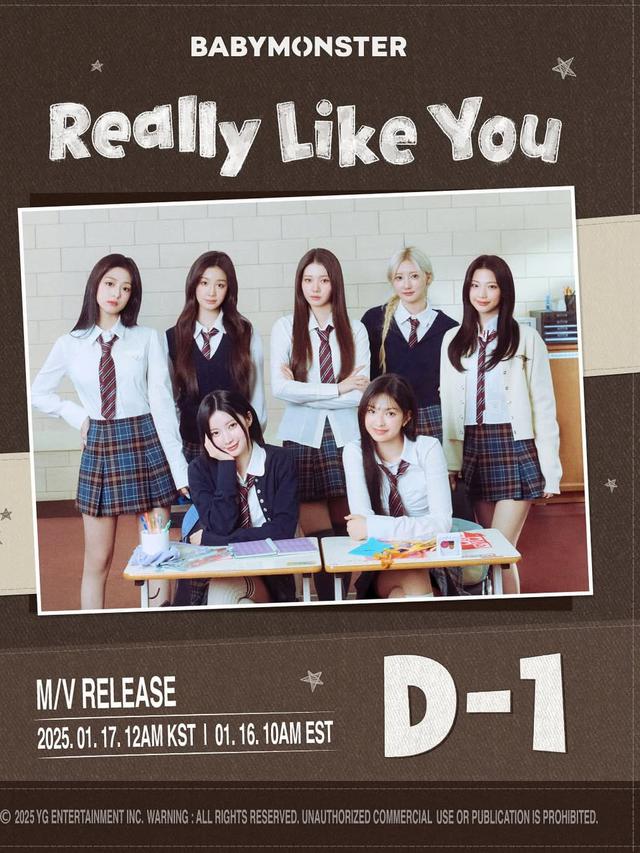 BABYMONSTER Rilis MV \'Really Like You\'. (instagram/babymonster_ygofficial)