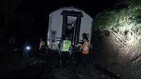 Jalur Kereta Api Lintas Selatan Kembali Normal Usai Anjloknya KA Lodaya