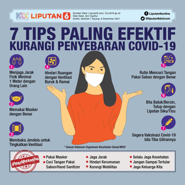 <span>Infografis 7 Tips Paling Efektif Kurangi Penyebaran Covid-19. (Liputan6.com/Abdillah)</span>