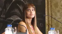 Sofia Boutella dalam konferensi pers yang digelar di Hotel Mandarin Oriental, Taipei, Taiwan Kamis (25/5/2017)