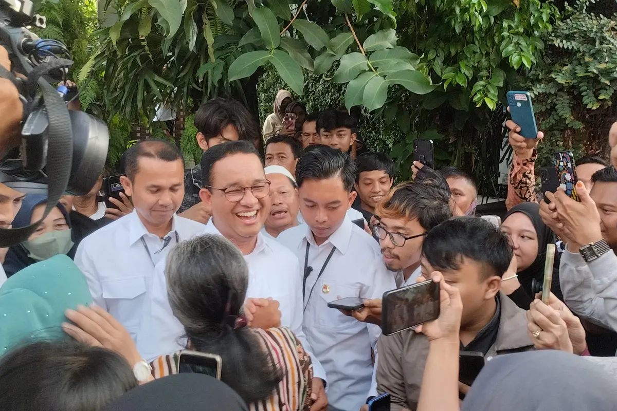 Calon presiden (capres) nomor urut satu Anies Baswedan.