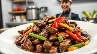resep daging lada hitam ©Ilustrasi dibuat AI