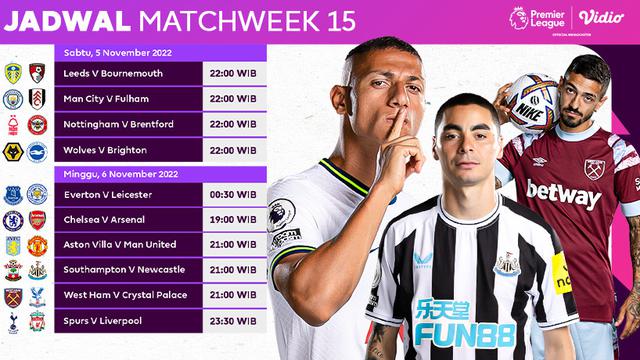 Jadwal dan Live Streaming Liga Inggris 2022/2023 Matchday 15 di Vidio, 5&6 November 2022