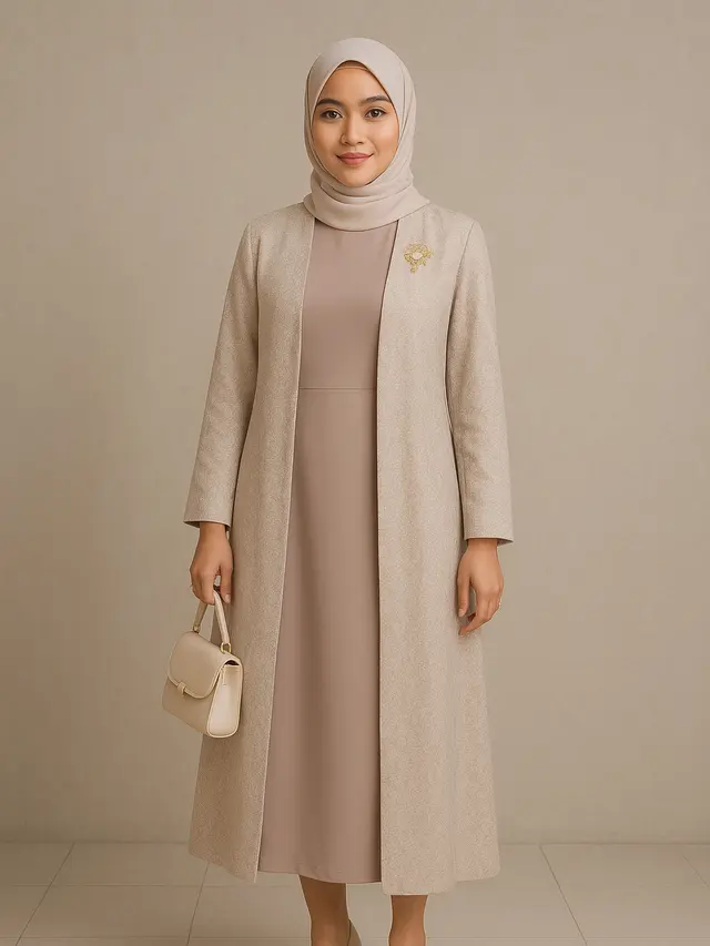 Padu padan yang cocok dengan outer panjang (Foto: ChatGPT)