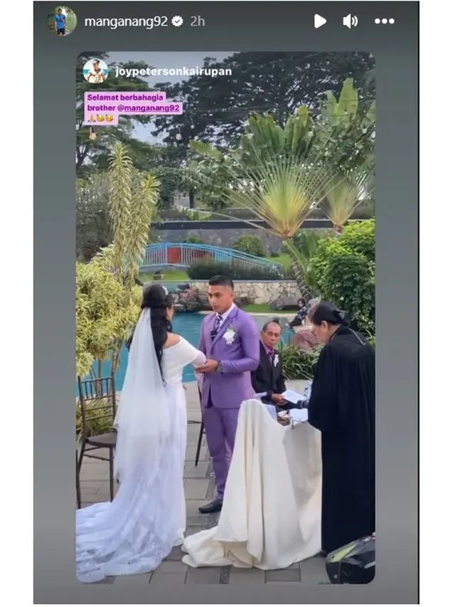 Resmi Lepas Masa Lajang, Ini 8 Momen Pernikahan Aprilio Manganang dan Claudya