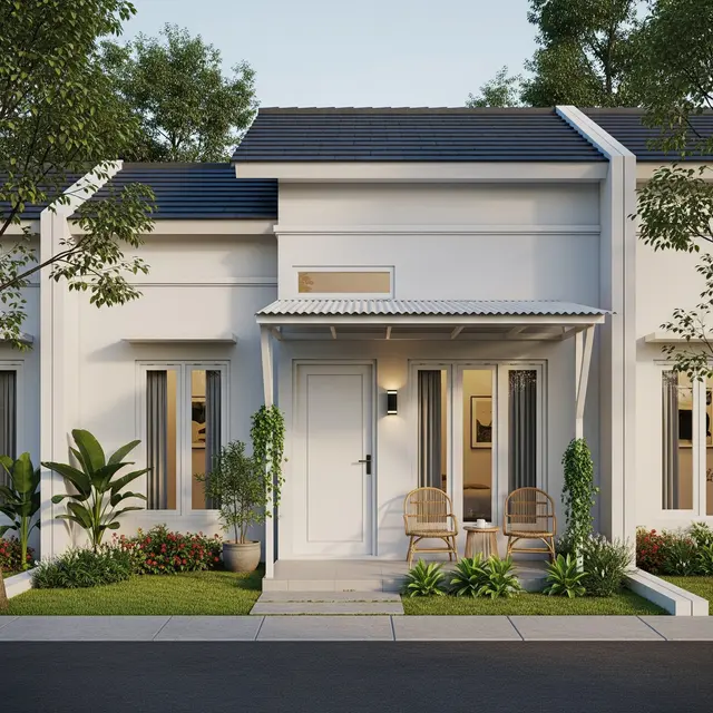 9 Model Rumah Tipe 21 Gaya Minimalis dengan Teras Kecil, Solusi Hunian Modern