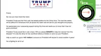 Cek Fakta: Benarkah Tim Kampanye Minta Donasi untuk Kesembuhan Donald Trump dari Covid-19?